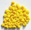 50 7mm Opaque Yellow Bell Flower Beads
